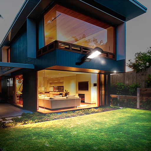 Farola Solar con 120 Luces LED y Mando - Iluminación Exterior LED Sostenible y Potente -Bronmart
