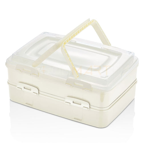 Caja de Transporte para Pasteles Dúplex Marfil - Transporta tus Creaciones con Estilo | BronKitchen© - Bronmart