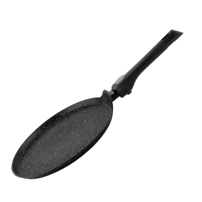 Herzog HR-3615: 28 cm Marmor-Crêpe-Pfanne mit abnehmbarem Griff