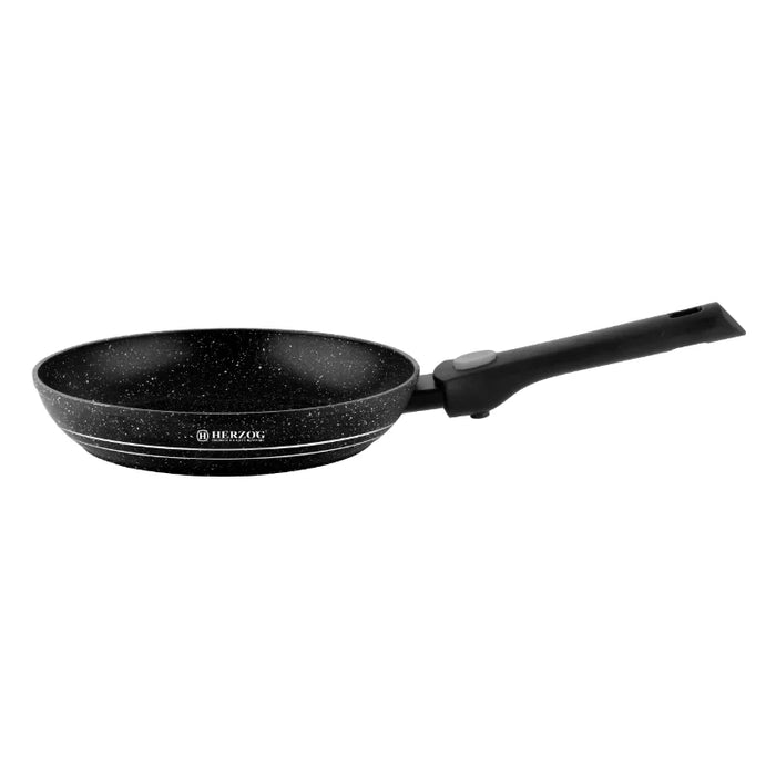 Herzog HR-3624: 24 cm große marmorbeschichtete Bratpfanne mit abnehmbarem Griff