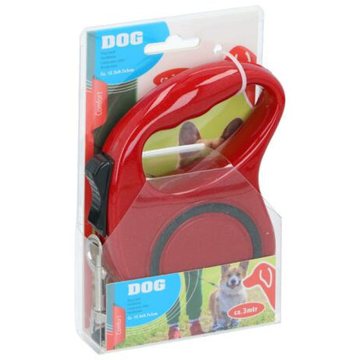 Tratamiento para mascotas ED-42859: Correa retráctil para perros - 5M Rojo -Bronmart