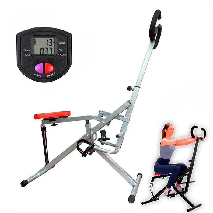 Ab Booster, Máquina de fitness para todo el cuerpo Con Monitor Digital, Color Gris,Ab booster plus, ab booster, total crunch, abdominales, ejercicios para abdomen, hipopresivos, ejercicios para el abdomen, abdominales de pie, ejercicios hipopresivos, ejercicios abdominales, abdominales hipopresivos