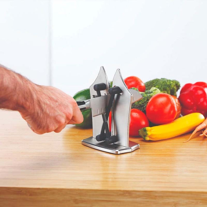 Afilador de cuchillos, para cuchillos lisos o dentados | BronKitchen© , afilar cuchillos , afilador de cuchillos profesional , afilador de cuchillos manual , afilador de cuchillos , afilador cuchillos , afilador