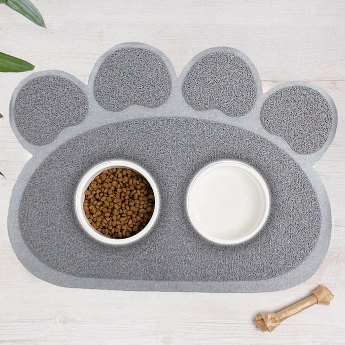 Alfombra para cuenco de comida de mascotas con patas de gato | BronPets©,alfombra mascotas, alfombra para perros, alfombra perro, alfombra para mascotas, alfombra anti gatos, alfombras perros, alfombras resistentes a gatos, alfombras compatibles con mascotas, alfombra anti pelos perro, alfombras gatos