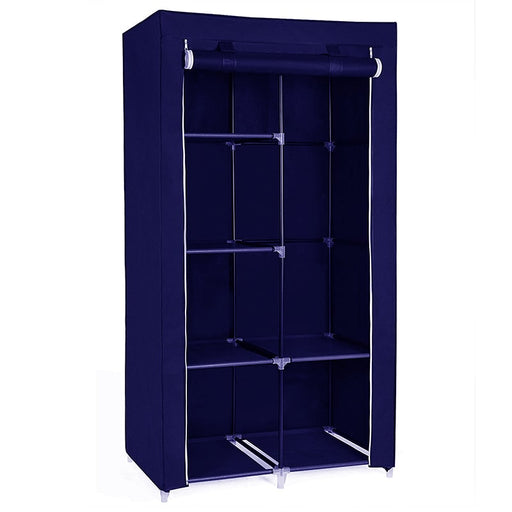 Armario de tela para ropa, organizador ropero plegable - Pequeño Azul | BronHome©