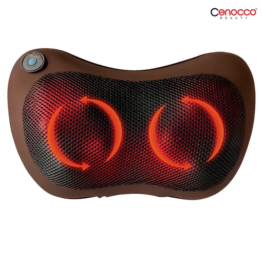 Cenocco Almohada de Masaje Multifuncional Marrón - Bronmart
