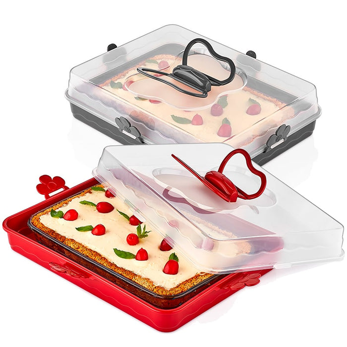 Caja para tartas de mayordomo para fiestas Negro/Gris | BronKitchen©