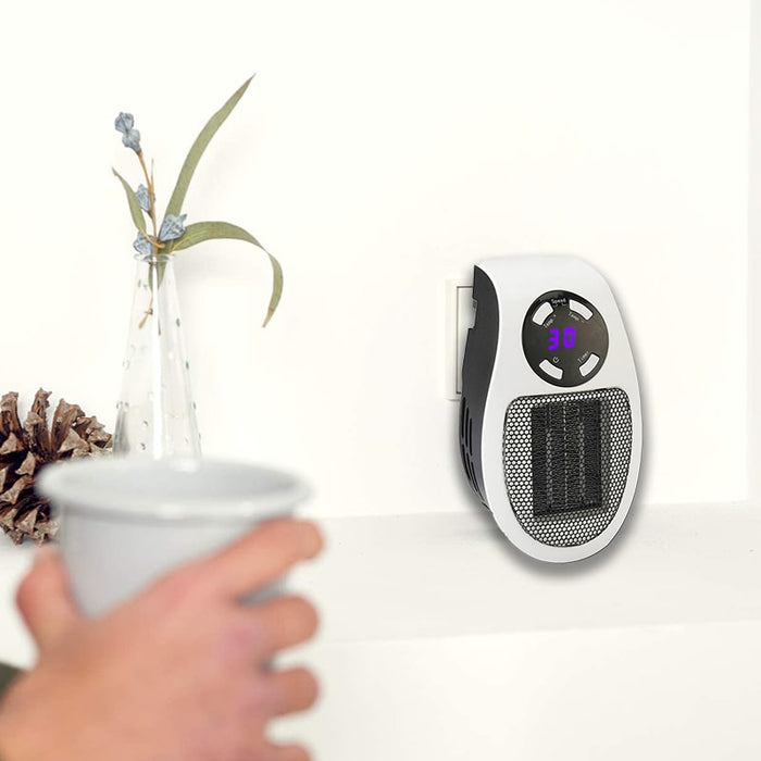 Calefactor portatil de enchufe, Pequeño, ligero y fácil de usar | BronHome©