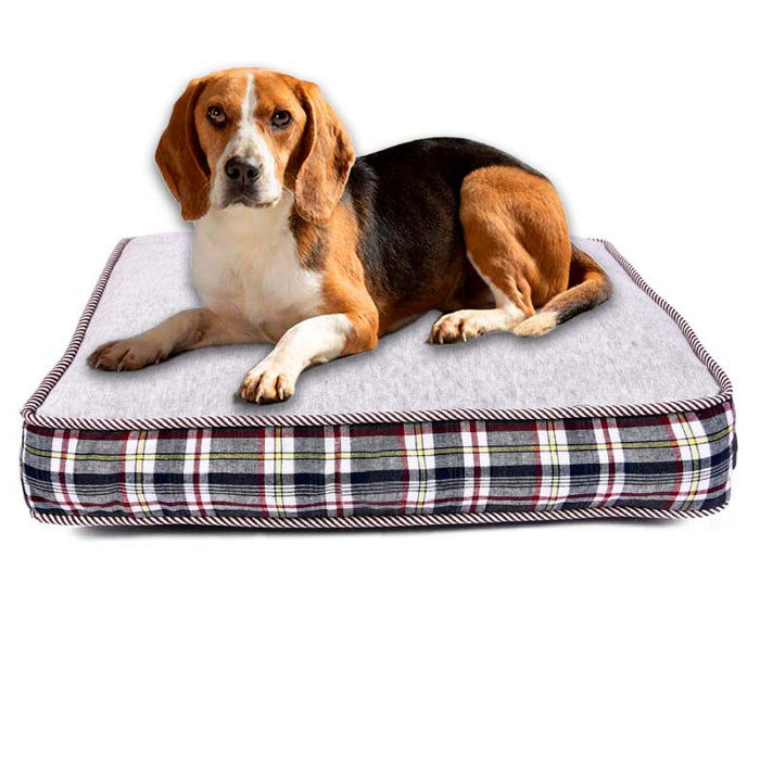 Cama,para,perros,y,gatos,Cooper,Pequeña,60cm,x,40cm,x,11cm,BronPets©,Cama,Perro,pequeña,Ortopedica,Colchoneta,Perro,con,Espuma,Viscoelastica,Colchon,Perro,Lavable,Dog,Bed,con,Revestimiento,Impermeable, Cojin,Perro,con,Funda,Desenfundable, Gris,60cm, x, 40cm, x, 11cm