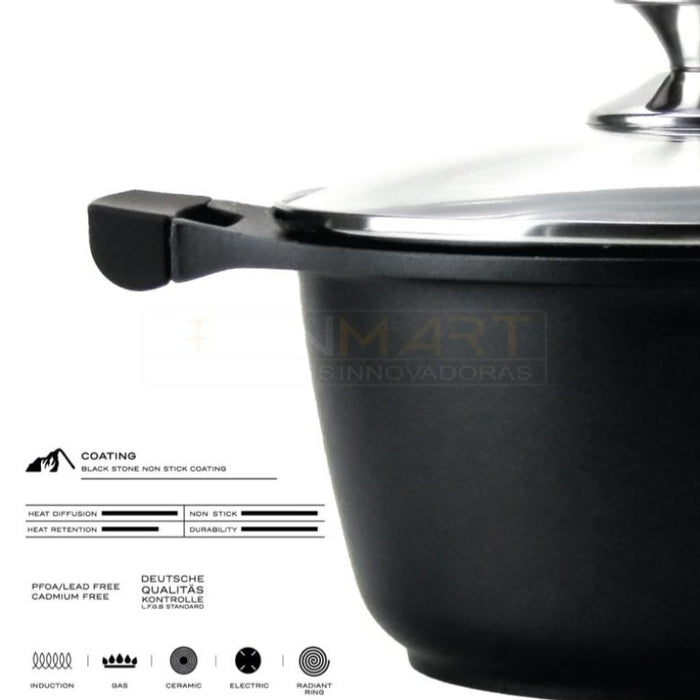 Cazuela de fundición a presión de 20 cm,BronKitchen©,sartenes industriales, olla a presión inoxibar, inoxibar es, menaje de cocina profesional, inoxi bar, cacerolas wind inoxibar,