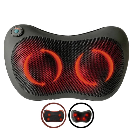 Cenocco Almohada de Masaje Multifuncional Negro - Bronmart