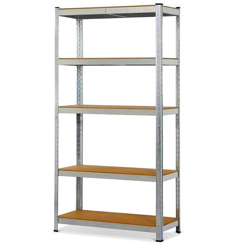 Estantería-metálica-kit-Marrón-y-Plata-180x90x40cm, carga-max. 175kg-por-balda-BronTools©,HG-8027-Clayette-de-Stockage-Galvanisee-HG-8027-2-bronmart.com