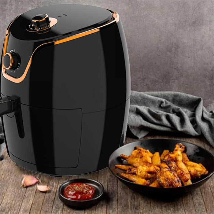 Freidora de aire sin aceite, AirFryer extra grande 7L de 1700 W con perilla mecánica | BronKitchen©,freidora de aire,freidora,electrodomésticos,comida sana,comida saludable