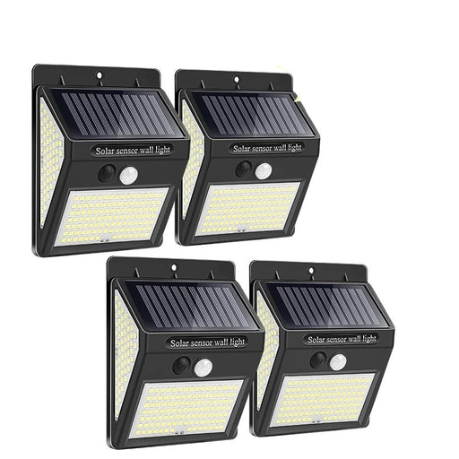 Luz solar LED para exteriores, lámpara solar Sensor de movimiento PIR con energía solar, luz de calle con luz solar para decoración de jardines