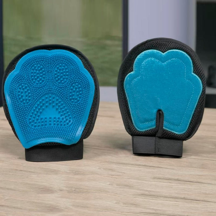 Guante de doble cara para el cuidado del pelaje de las mascotas - 1 unidad | BronPets©,cepillos para mascotas, cepillo para perro, furminator perro, cepillo para perro pelo corto, cepillo perro pelo corto, cepillo cardina automatico, cepillo para quitar pelo muerto perro, cepillo quita pelos, cepillo deslanador para perros, cepillo para perros de pelo corto,