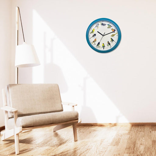 Reloj de pared con sonido de pájaros Europeos - Verde | BronHome© -Bronmart