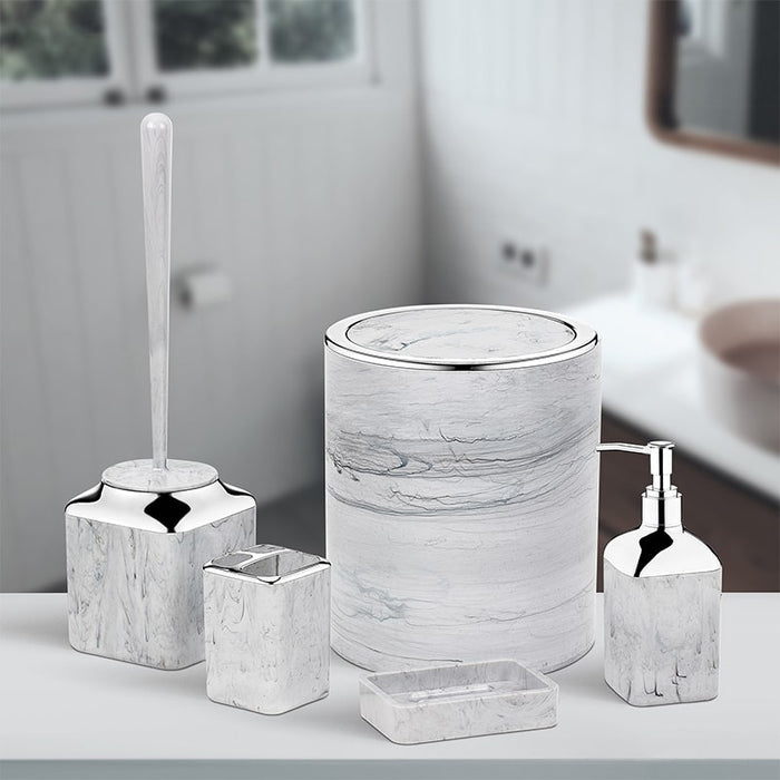 Juego-de-baño-de-5-piezas-Acento-Mármol-de-piedra-BronHome©,Juego-de-6-accesorios para-el-cuarto-de-baño, dispensador-de-jabón,escobilla-para-el-inodoro, accesorios-de-baño,accesorios-de-baños-modernos,juego-de-accesorios-de-baño,accesorios-de-baño-y-bañarse,accesorios-de-baño-negro,accesorios-de-baño-para-niños,accesorios-de-baño-dorados,accesorios-de-baños-de-set-completo,accesorios-de-baño-blanco,bronmart,es,nl,be,it,de,