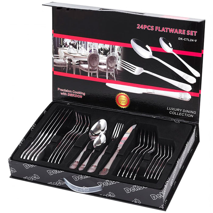 Juego de cubiertos de 24 piezas con caja  - Vintage | BronKitchen©