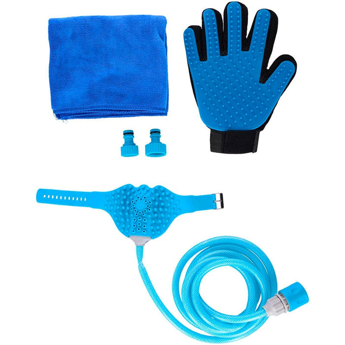 Kit lavador de perros de 5 piezas | BronPets©,Kit de lavado y limpieza para perros 5 en 1 para tratamiento de mascotas