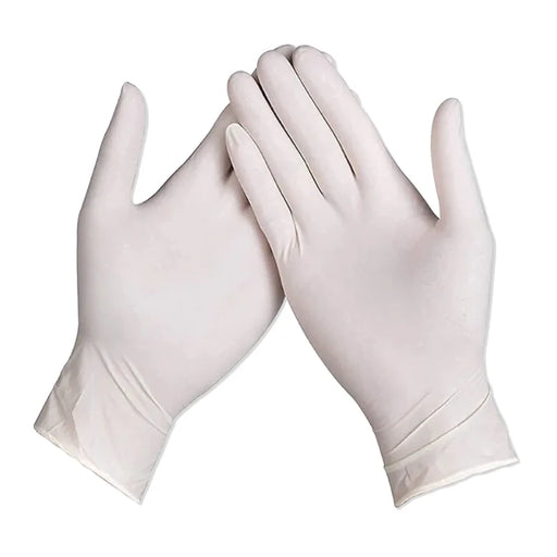 Guantes Master: Paquete de 100 Guantes Desechables de Látex en Polvo - Talla M -Bronmart