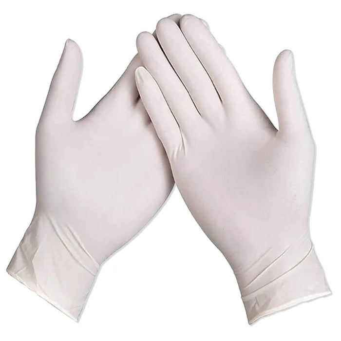 Guantes Master: Paquete de 100 Guantes Desechables de Látex en Polvo - Talla L -Bronmart