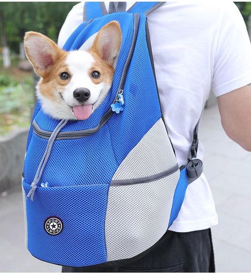 Mochila de viaje portátil con doble hombro para exteriores, bolsa de transporte para perros y mascotas, bolsa frontal para perros, mochila de malla, suministros para mascotas ,clientes