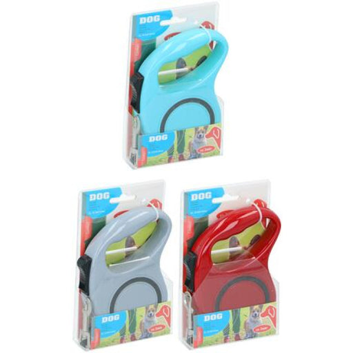 Tratamiento para mascotas ED-42835: Correa retráctil para perros - 3M Rojo - Bronmart