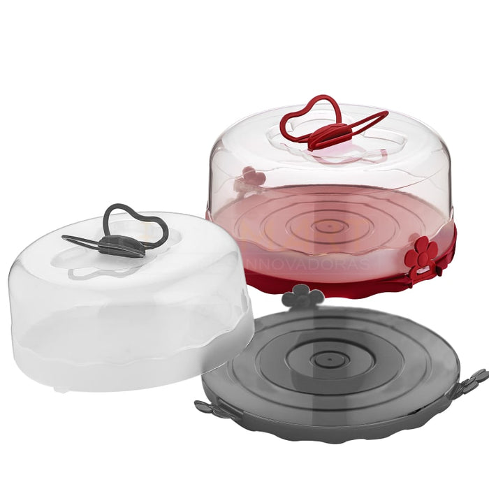 Porta tartas redondo con tapa | BronKitchen©,Recipiente para fiestas con 2 niveles e inserto de elevación - Caja de transporte para pasteles para alimentos - Recipiente para pasteles con asa ,bronmart.ES,porta tartas, porta tartas, porta tartas, porta tartas cristal, porta tartas carton, porta tarjetas de tela, porta tartas el corte ingles, porta tartas rectangular, caja porta tartas, como hacer un porta tartas de tela, portail ac tartas,