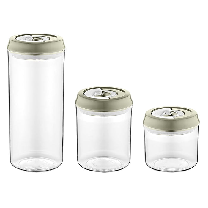 Set-de-3-botes-de-almacenamiento-al-vacío-BronKitchen©,los-alimentos-almacenados,Evita-el-crecimiento-de-microorganismos-dañinos,Conserva-el-sabor-de-los-alimentos,Juego-de-3 botes-de-vacío- Lacor,bronmart,españa,italia,francia,belgica,holanda,alemania,uk