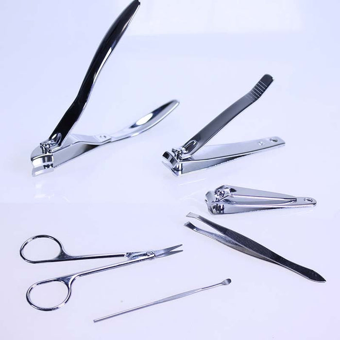 Set,de,18,Piezas,para,Manicura,y,Pedicura,BronWellys©,Set,de,manicura,y,pedicura,de,18,piezas,de,bronmart,Set,para,uñas,con,todo,lo,necesario,para,hombre,y,mujer,en,estuche,de,piel,auténtica, color negro,purpura