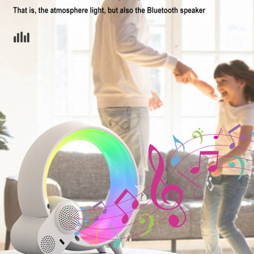 Lámpara Multifuncional RGBW con Altavoz Bluetooth y Despertador (Negro) - Bronmart