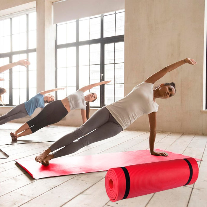 Esterilla profesional para la práctica de yoga y fitness Roja 190x58x1cm | BronFit© , pilates mat , pilates en casa , Pilates Embarazo y Sentarse , pilates de Yoga Fitness , esterilla yoga bronmart , esterilla yoga , esterilla pilates , esterilla gimnasia , Esterilla Fitness y Yoga roja 190x58x1 , esterilla fitness , esterilla ejercicio , esterilla deporte , esterilla de yoga , esterilla bronmart , esterilla Equilibrio Entrenamiento