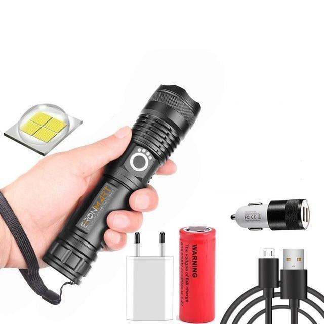 linternas recargables de alta potencia 100000 lumens,linternas de alta potencia,linternas de alta potencia militar,linterna tactica militar led de alta potencia,linterna tactica militar led de alta potencia para rifle,linterna tactica militar recargable,linterna tactical 90000 lumens,Linterna táctica recargable, linterna LED 3000 lúmenes, 5 modos, ampliable, impermeable, con batería recargable, linterna de mano para acampar, senderismo, ciclismo,