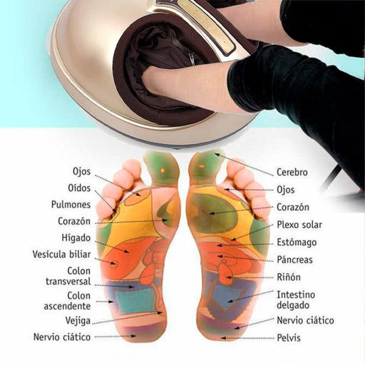 Masajeador eléctricos  de pies avanzado con calor, amasado y compresión de aire | BronHealth©