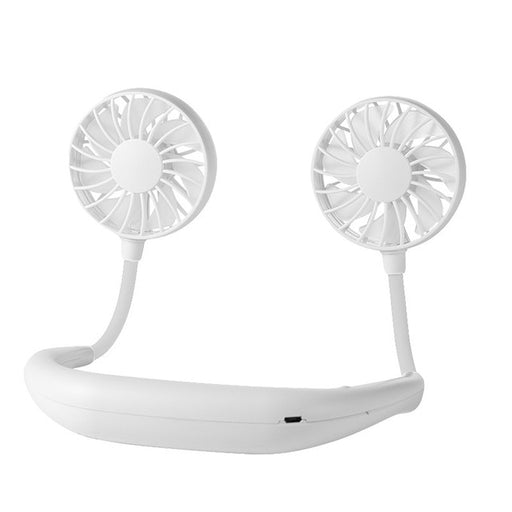 Miniventilador portátil con USB, dispositivo de ventilación manos libres para cuello, batería recargable, pequeño, para deportes, escritorio, aire acondicionado, 2000mA