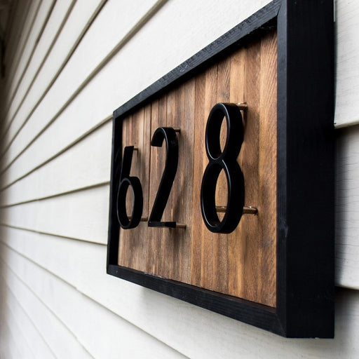 Grande, 3D, Moderno, Casa, Número, Puerta, Casa, Dirección, Números, para, Casa, Número, Digital, Puerta, Exterior, Signo, Placas, Negro,