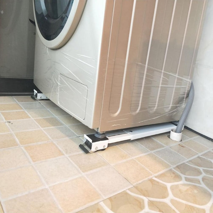 Carro de soporte de montaje ajustable para lavadora inferior de frigorífico, chasis de suelo de soporte móvil para frigorífico