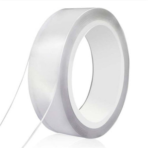 Cinta Nano Traceless de 1/2/3/5 M, cinta de doble cara transparente sin rastro, adhesivo impermeable reutilizable, cinta adhesiva limpiable para el hogar