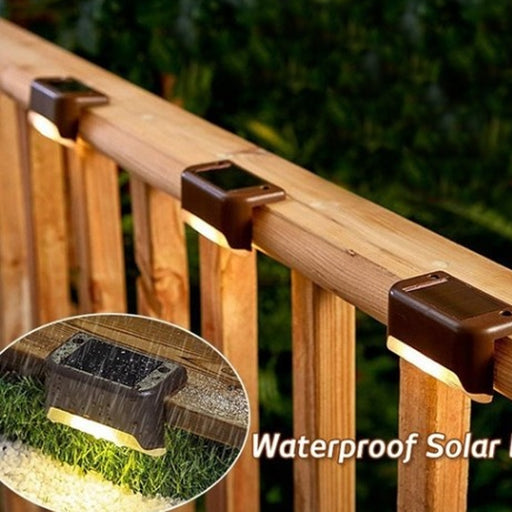 Luces solares de 4/8/12 Uds., Luces solares para pasos al aire libre, lámpara de valla de escalera Solar Led resistente al agua, decoración para patio, escaleras, jardín, patio