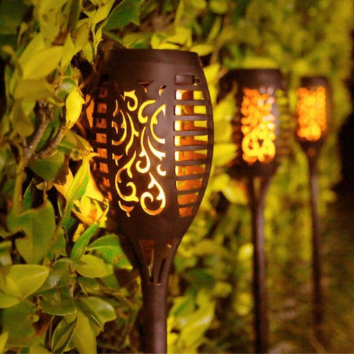 Solar_llama_luz_alairelibre_parpadeo_lampara_baile_luz_impermeable_paisaje_noche_luz_jardin_luz_cesped_patio_camino_bronmart