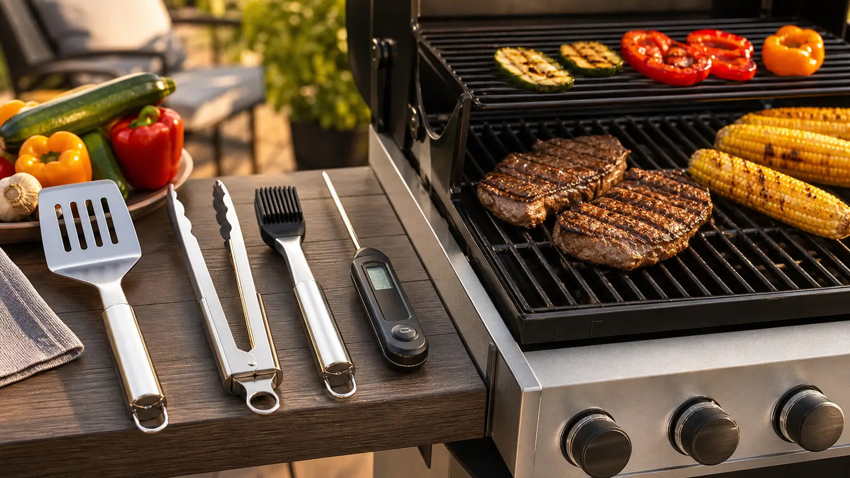 Utensilios esenciales para cocinar en barbacoa y parrilla durante el verano