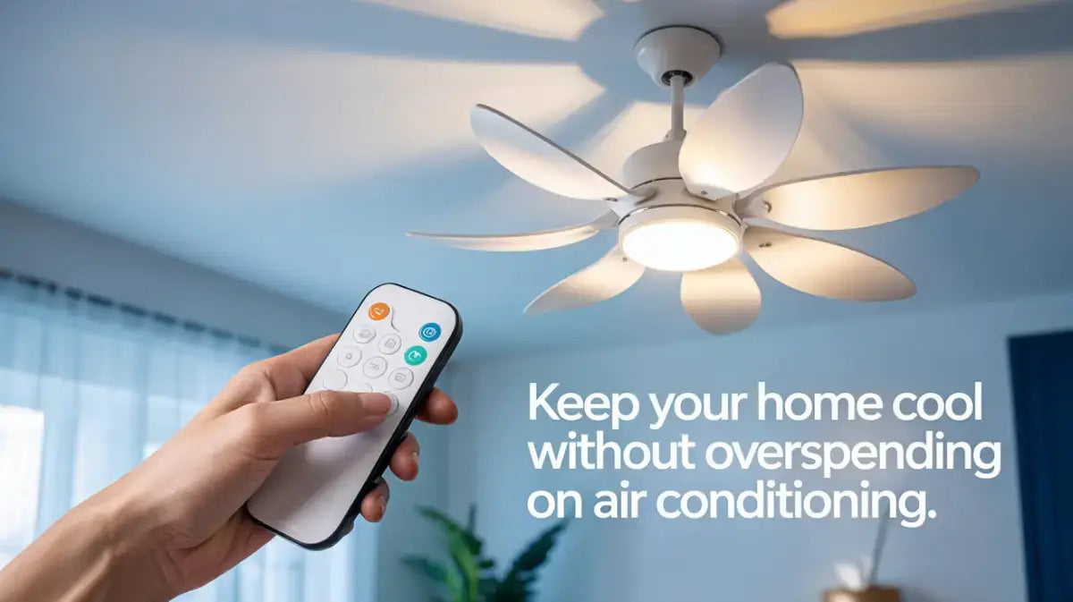 Ventilador de techo LED con mando a distancia