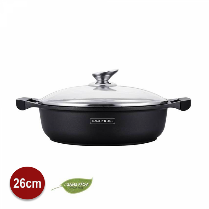 Royalty Line RL-BR26M: 26 cm Marmor-Suppentopf