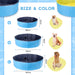 Piscina para perros azul resistente para exterior