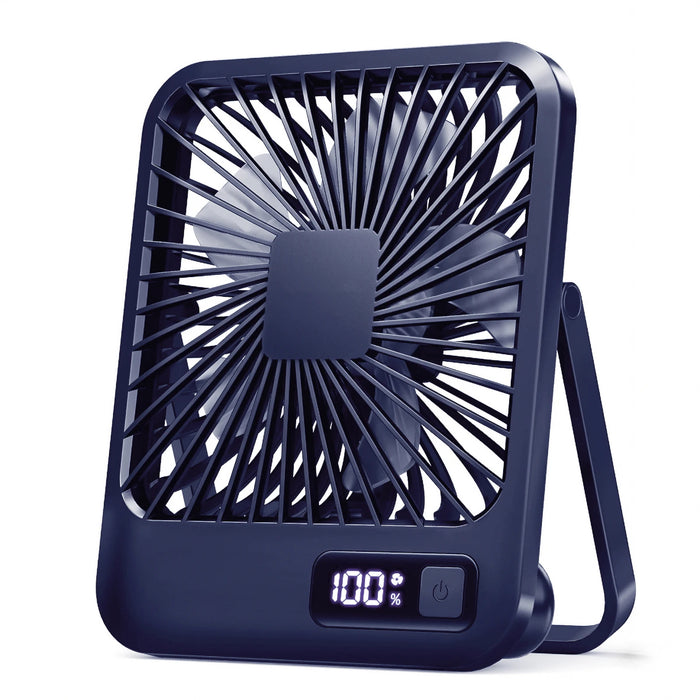 Wiederaufladbarer USB-Schreibtischventilator | 5 Geschwindigkeiten 180° faltbar geräuscharm