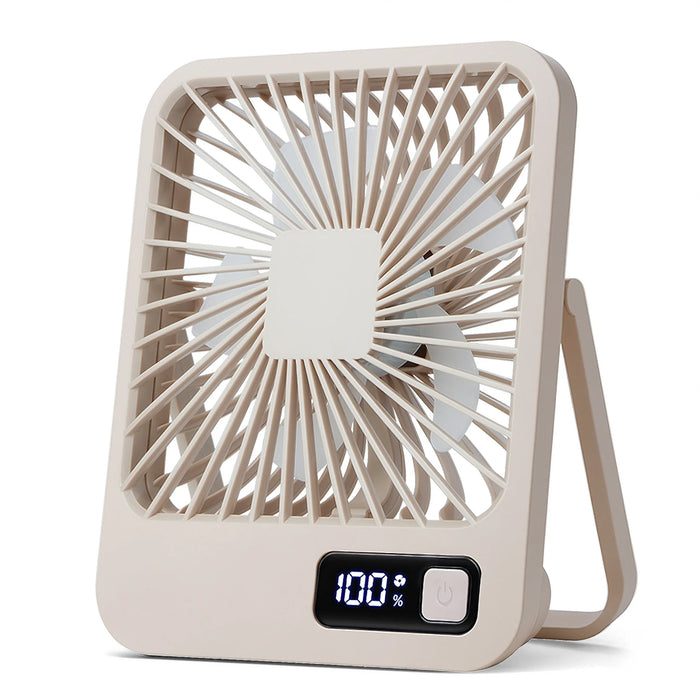 Wiederaufladbarer USB-Schreibtischventilator | 5 Geschwindigkeiten 180° faltbar geräuscharm
