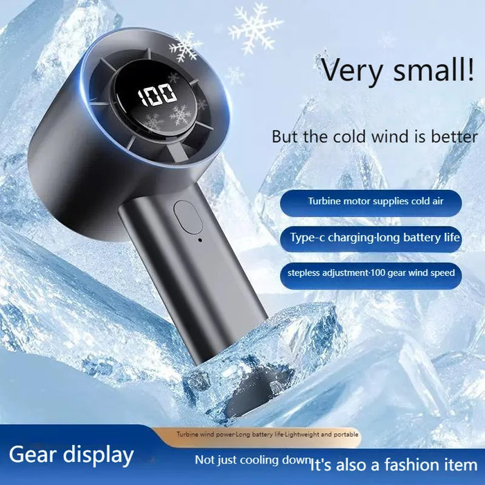 Ventilador de mano USB recargable color gris Bronmart