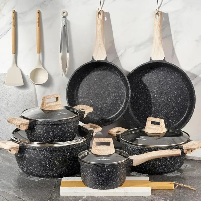 Batería de Cocina Granito 15 Piezas Just Perfecto en cocina