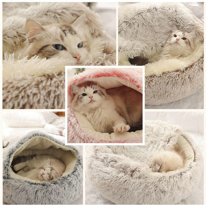 Bett für Hunde und Katzen, 2 in 1, Haustierbett | Bronpets ©.